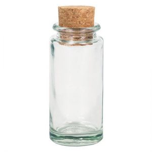 Round Spice Glass Jar With Cork