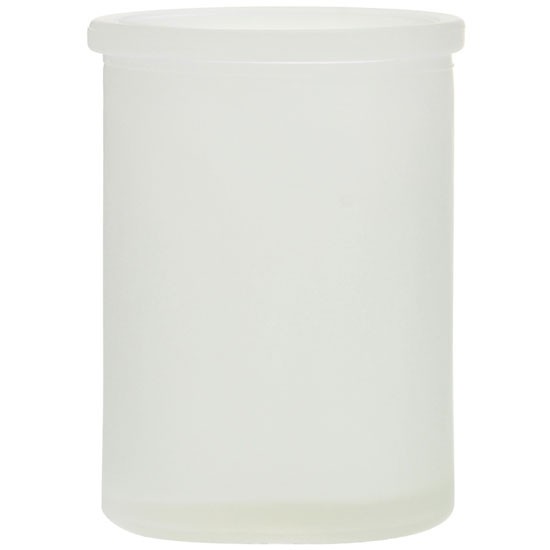 Frosted Glass Candle Container