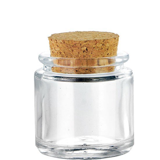 Cylindra Glass Jar With Cork