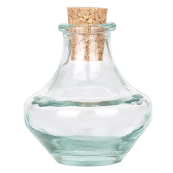 Genie Recycled Glass Bottle With Cork