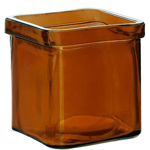 Square Candle Glass Container